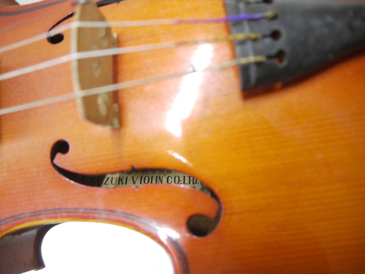 520 SUZUKI No.32 SIZE 1/4 スズキ バイオリン ハードケース付 弦楽器 の画像4