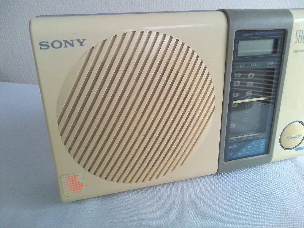 SONY／ ソニー　 SHOWER MATE FM/AMラジオ お風呂ラジオ　ICF-S77V ★動作品_画像9