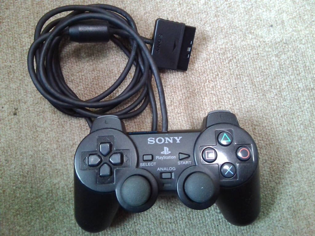 SONY PS2コントローラ SCPH-10010 アナログコントローラー ブラック (DUALSHOCK2)_画像1