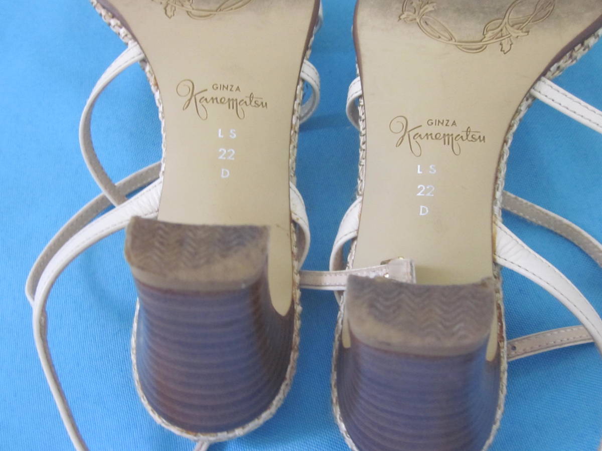 GINZA Kanematsu Ginza Kanematsu сандалии женская обувь указанный размер :22 каблук высота примерно 6cm шт. с коробкой 