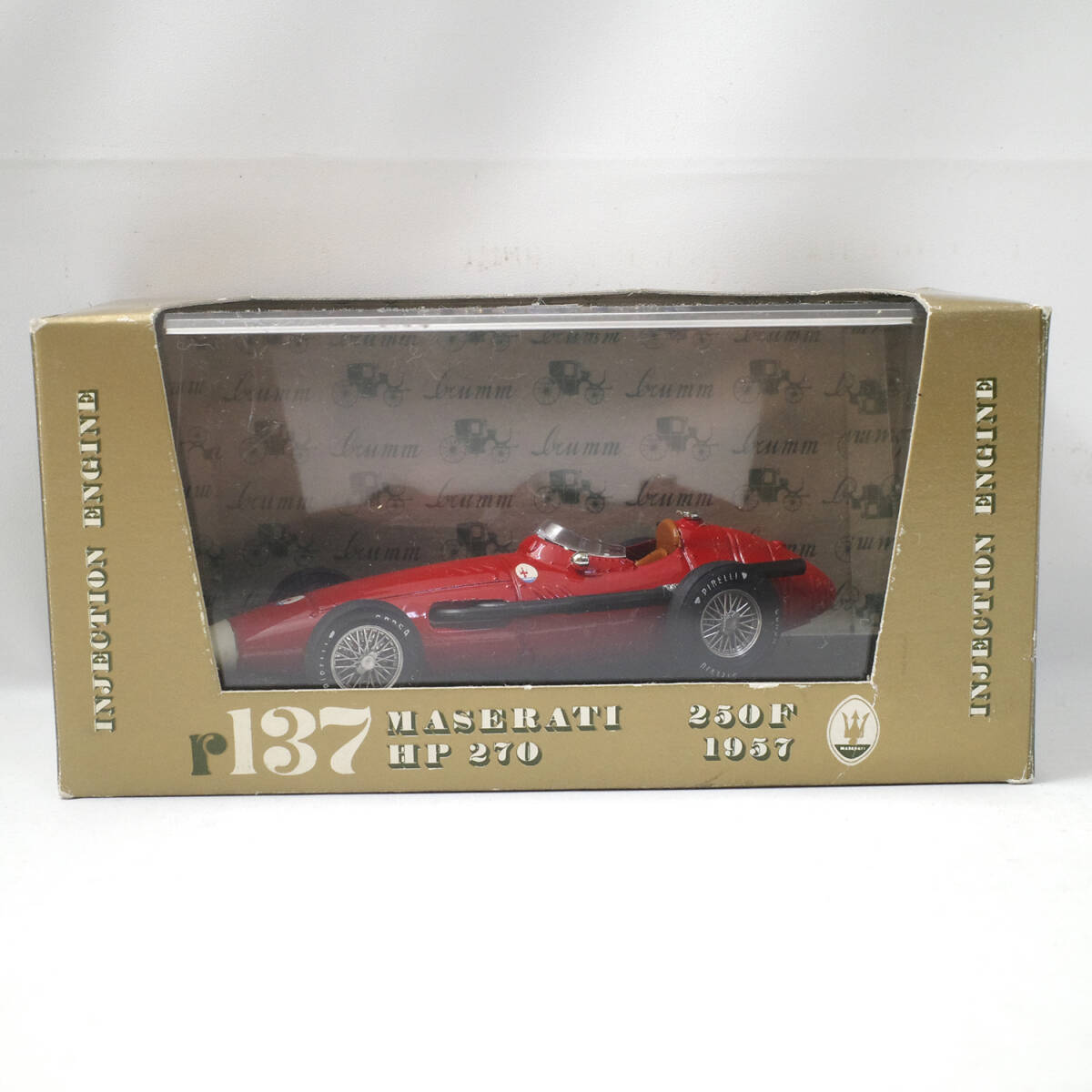 refle【箱つき】 ブルム　マセラティ MASERATI 250F HP 270 1957 oro r137 1/43 ［①］_画像1