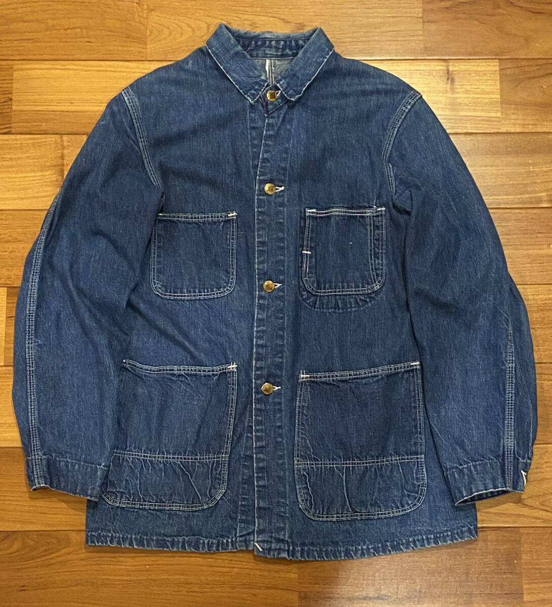 雰囲気 50s60s ビンテージ デニム カバーオール デニム 雰囲気 50s60s ビンテージ デニム カバーオール デニム