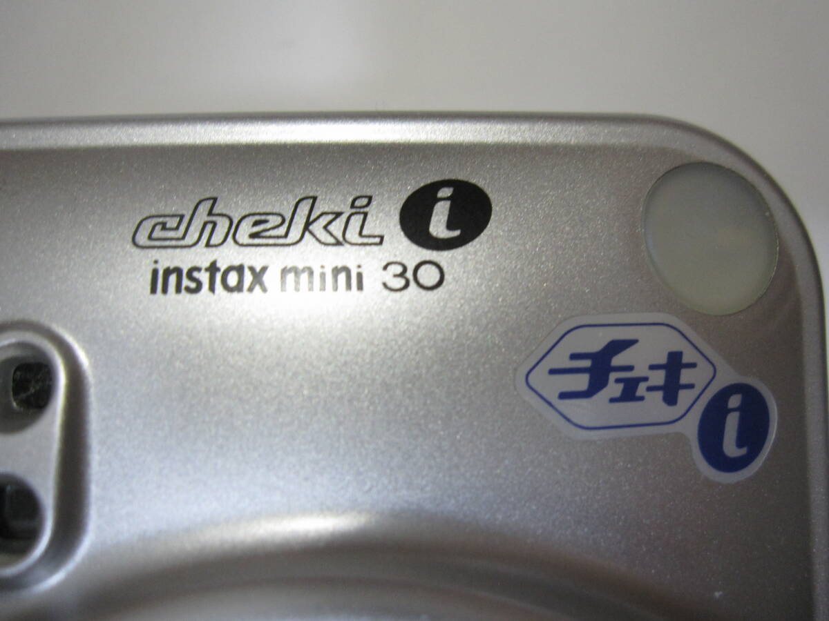 ジャンク FUJIFILM 富士フイルム チェキ cheki i instax mini 30 シルバー iフラッシュ ポラロイドインスタント カメラ 2002年