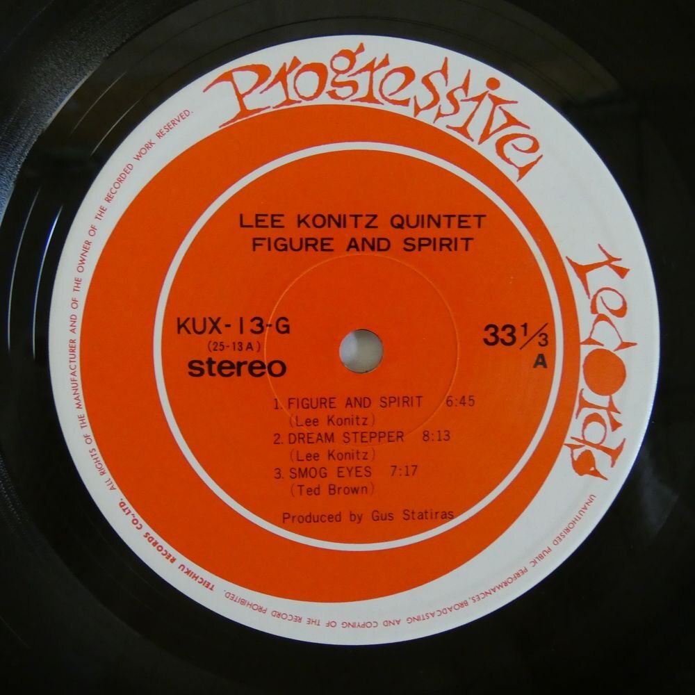 47054858;【帯付/Progressive】Lee Konitz Quintet / Figure and Spiritの画像3