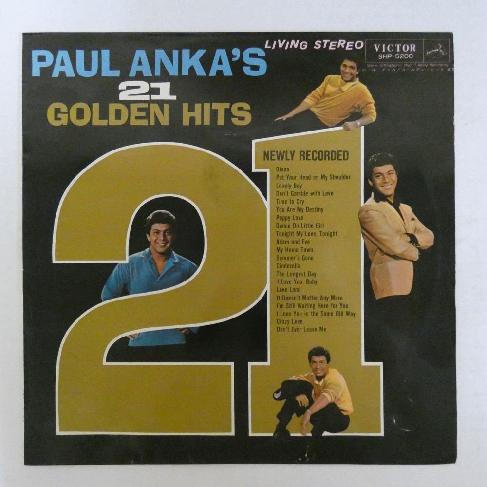 47055104;【国内盤/ペラジャケ】Paul Anka / Paul Anka’s 21 Golden Hitsの画像1