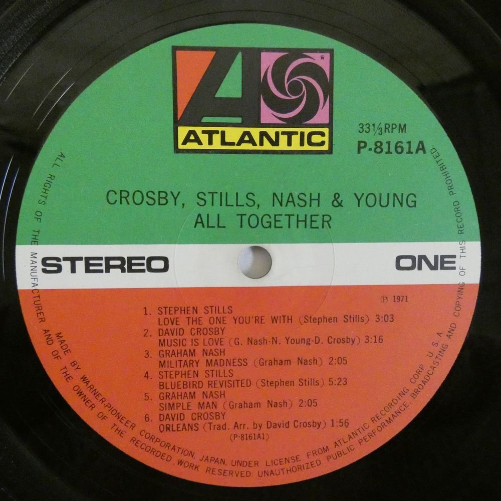 47055371;【国内盤/見開き】Crosby, Stills, Nash & Young / All Together 金字塔の画像3