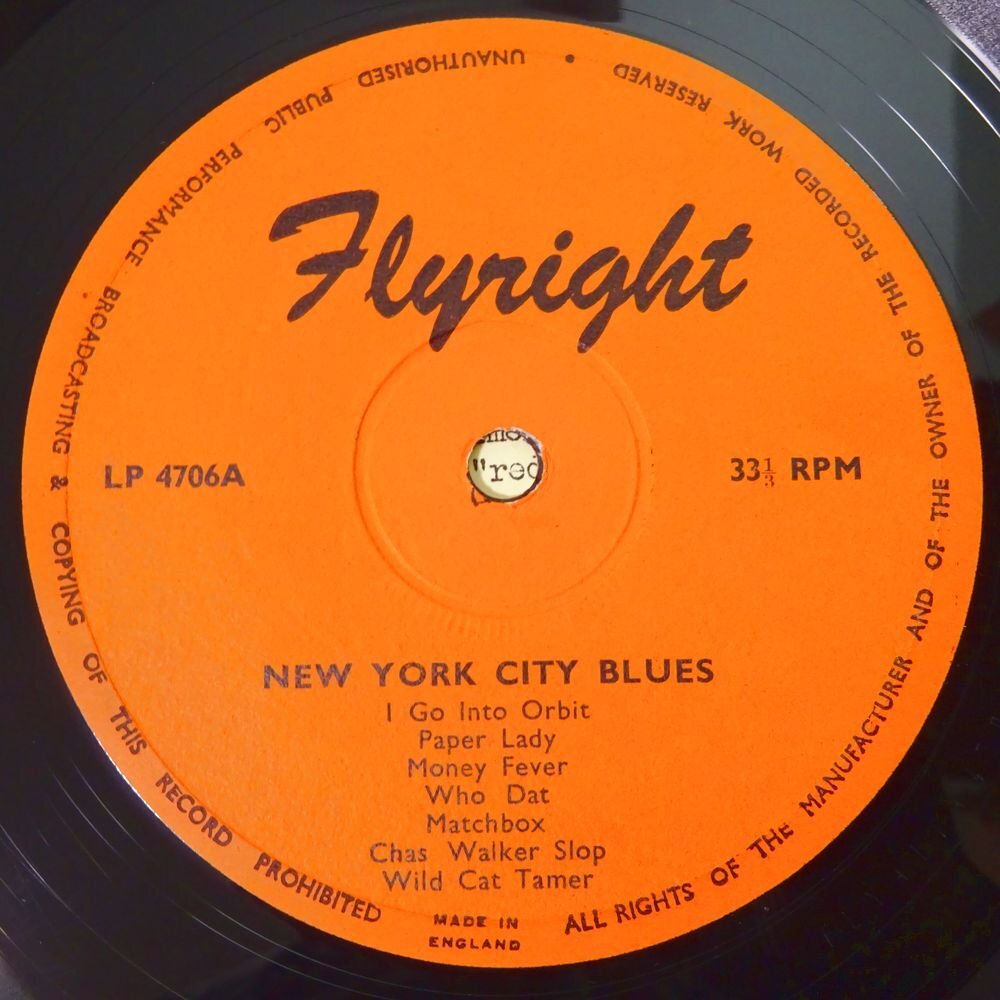 11185003;【UK盤/Flyright/MONO/コーティングジャケ/TEXラベル】V.A. / New York City Bluesの画像3