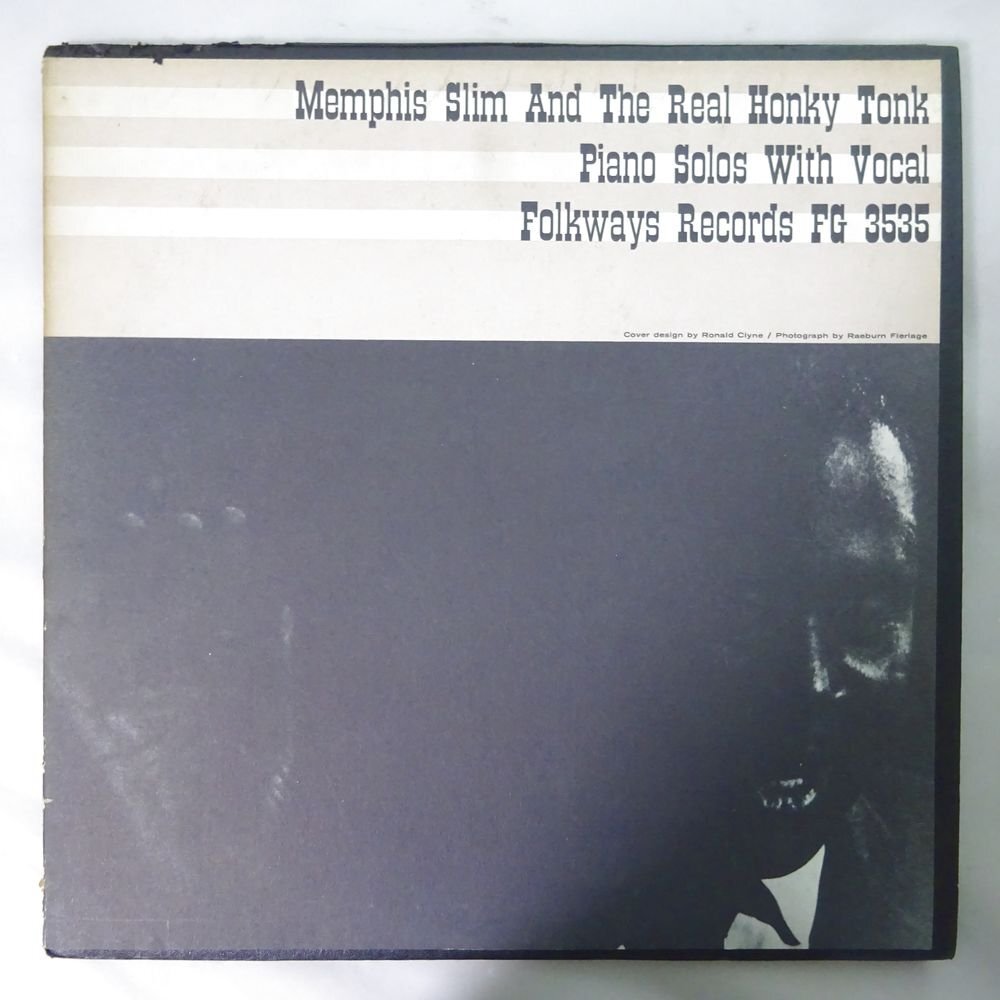 11185034;【US盤/Folkways/テクスチャージャケ】Memphis Slim / Memphis Slim And The Real Honky Tonkの画像1