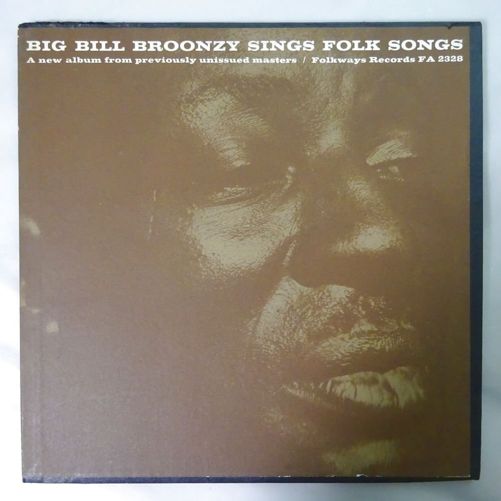 11185035;【US盤/Folkways/テクスチャージャケ】Big Bill Broonzy / Sings Folk Songsの画像1