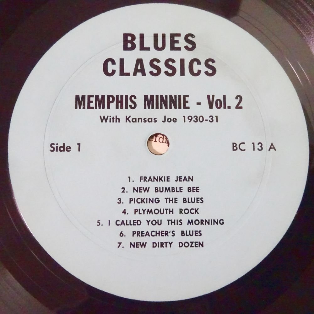 11185010;【US盤/Blues Classics】Memphis Minnie / Vol. 2 ? Early Recordings With Kansas Joe McCoyの画像3