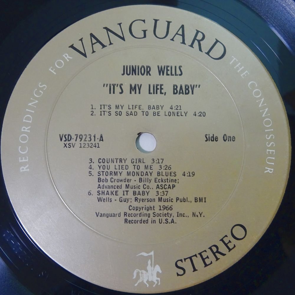 11185008;【US盤/Vanguard/金ラベル】Junior Wells / It's My Life, Babyの画像3