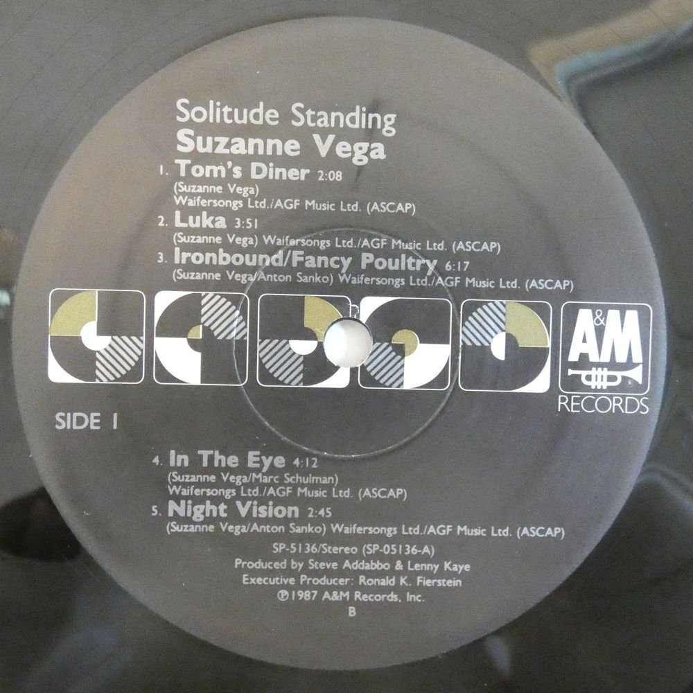 46069871;【US盤/シュリンク/ハイプステッカー】Suzanne Vega / Solitude Standingの画像3