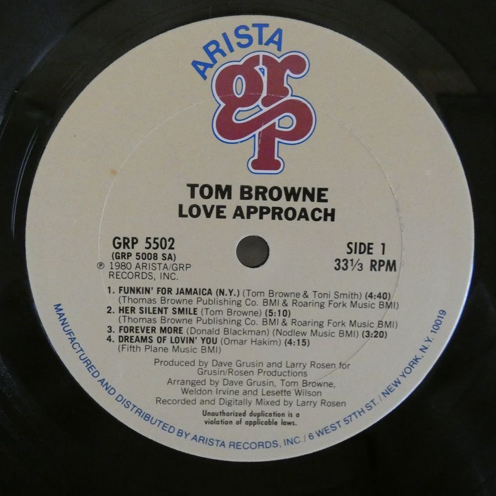 46070057;【US盤】Tom Browne / Love Approach_画像3