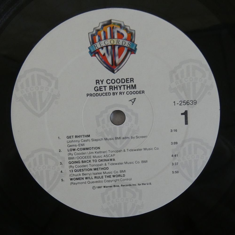 46070112;【US盤/美盤】Ry Cooder / Get Rhythmの画像3