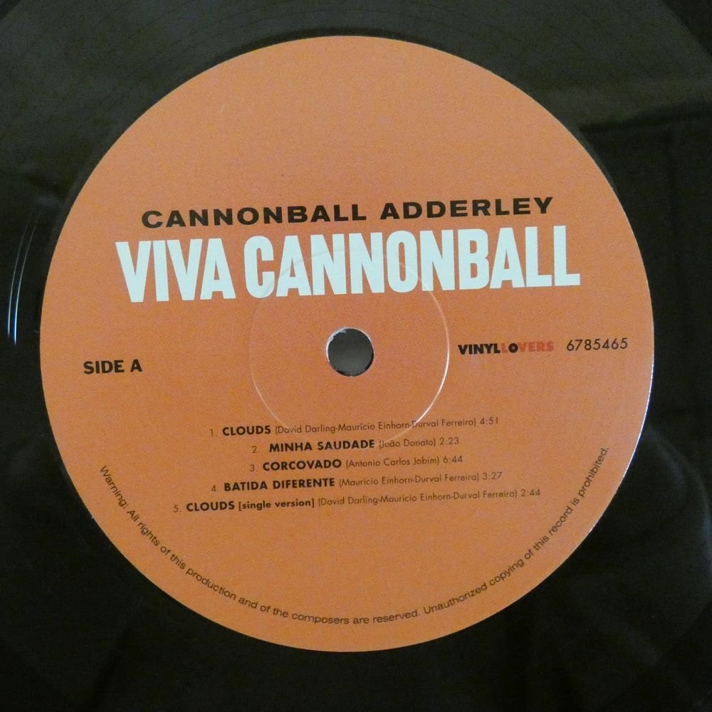 46070079;【Europe盤/高音質180g重量盤/DMM/美盤】Cannonball Adderley / Viva Cannonball!_画像3