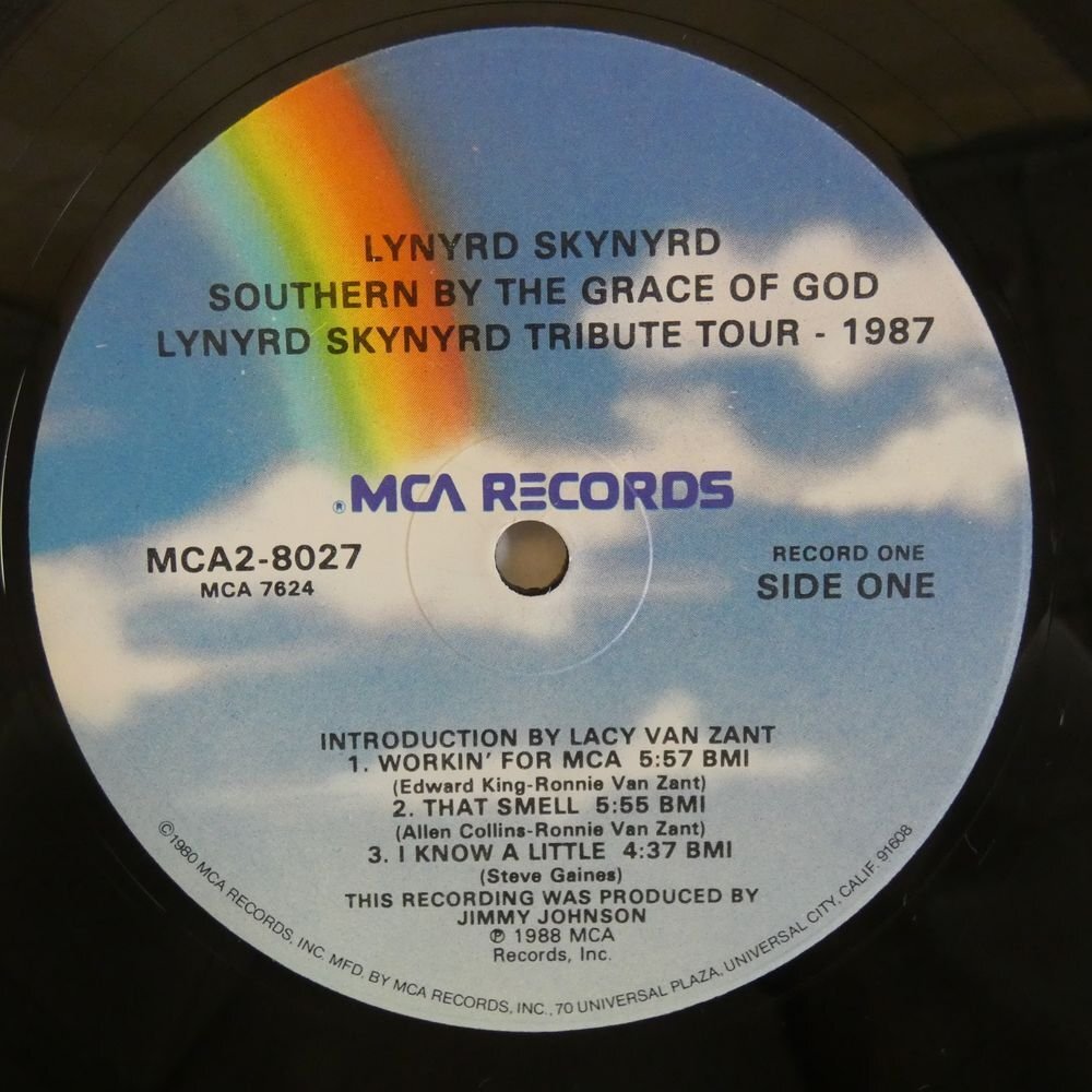 46070105;【US盤/2LP/希少88年アナログ/見開き】Lynyrd Skynyrd / Southern By The Grace Of God: Lynyrd Skynyrd Tribute Tour 1987の画像3