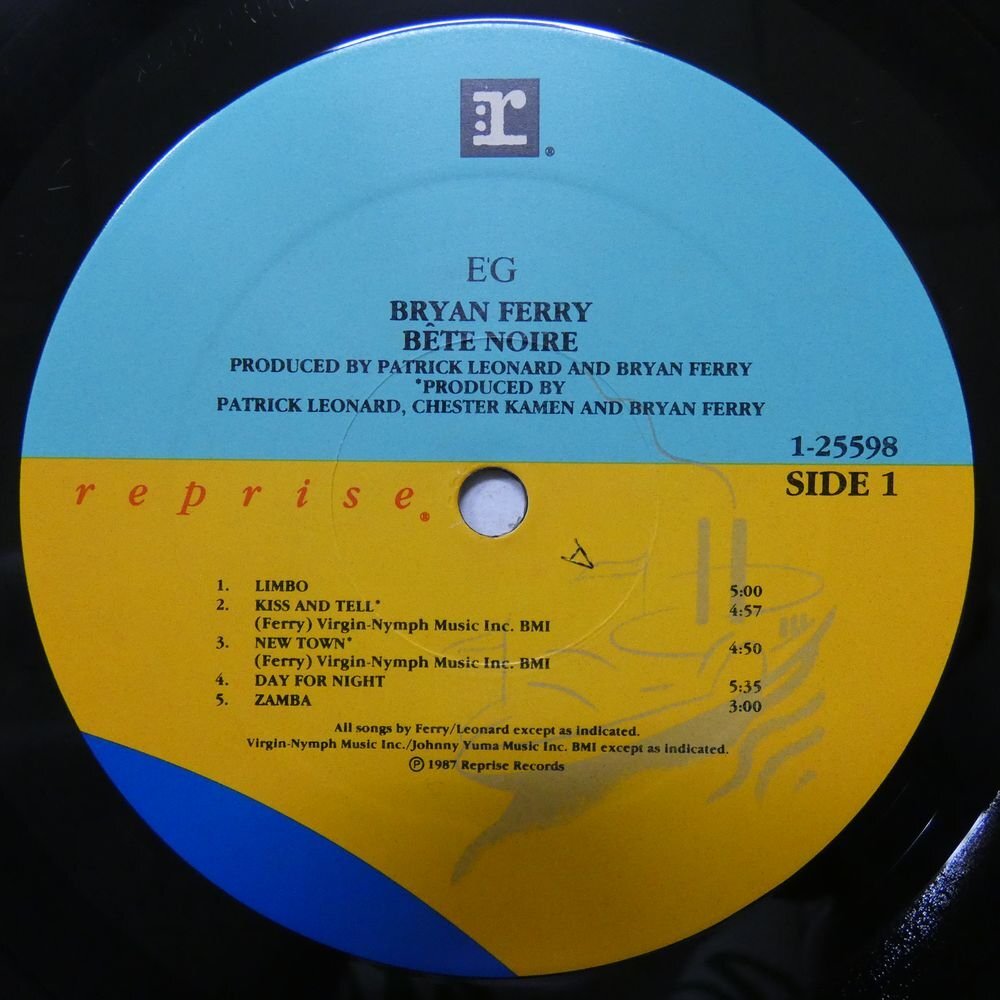 46070158;【US盤】Bryan Ferry / Bete Noireの画像3