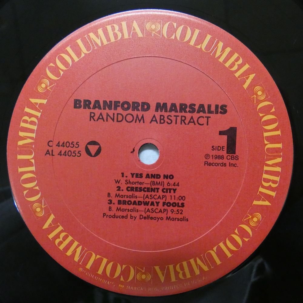 46070195;【US盤/希少88年アナログ】Branford Marsalis / Random Abstract_画像3