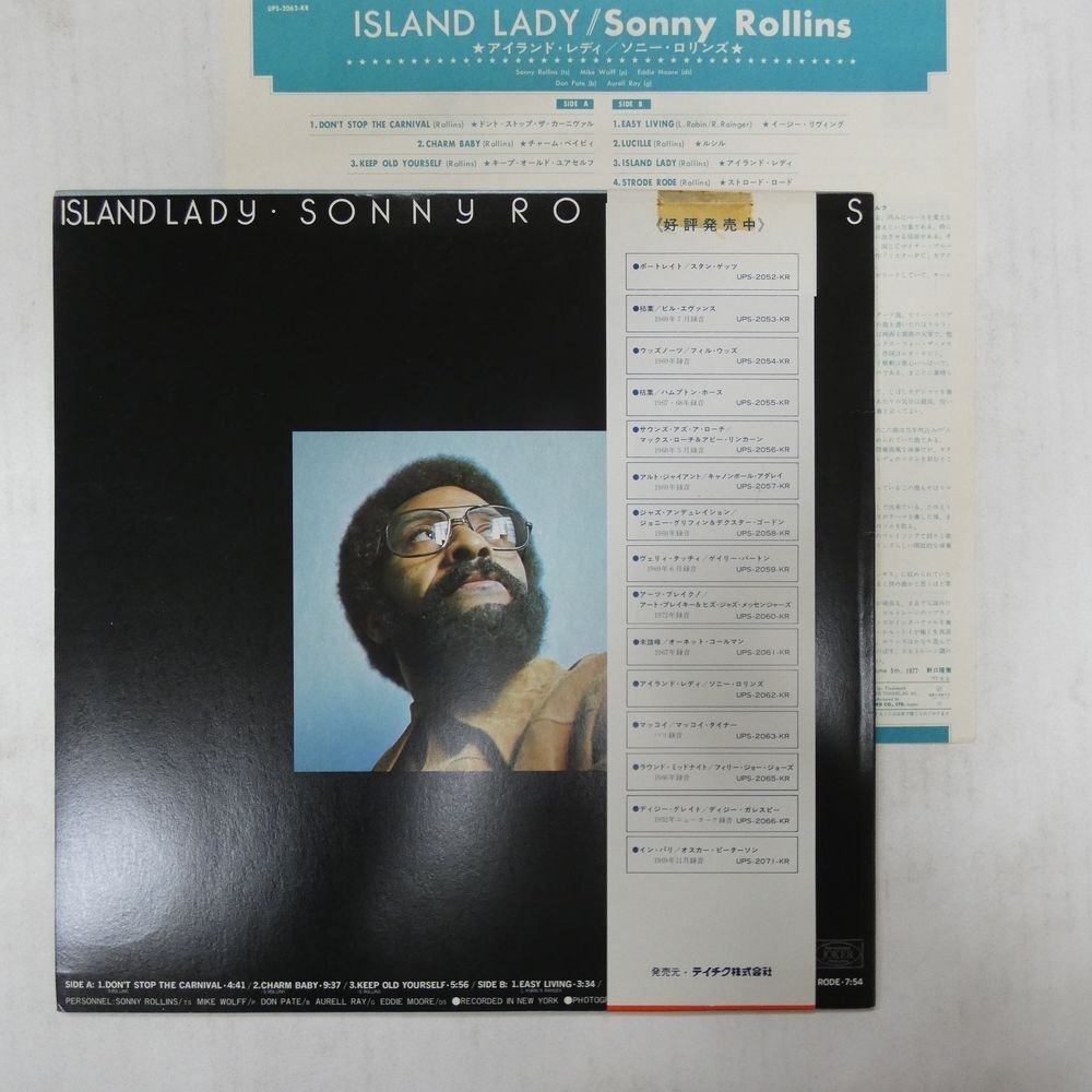 46070364;【帯付/JOKER/MONO/美盤】Sonny Rollins / Island Ladyの画像2