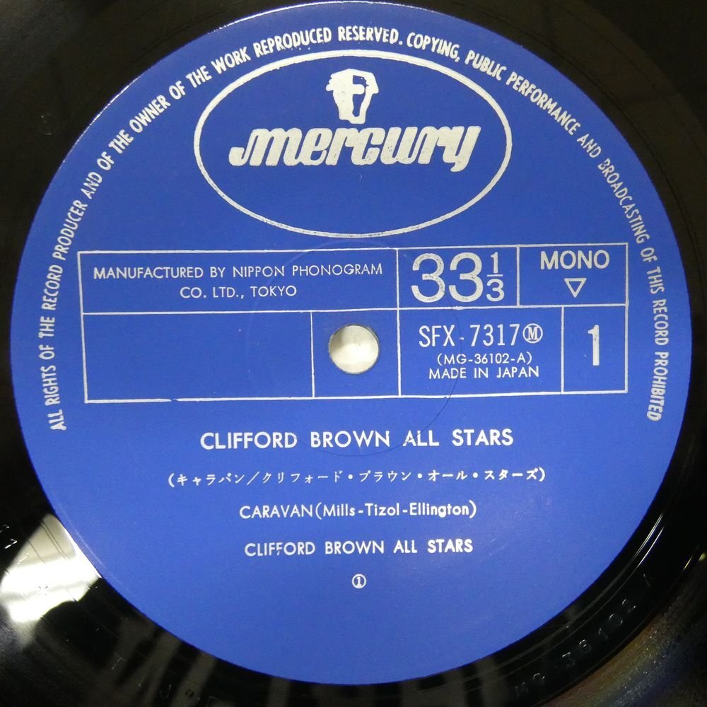 46070589;【国内盤/MONO/美盤】Clifford Brown All Stars / S・Tの画像3