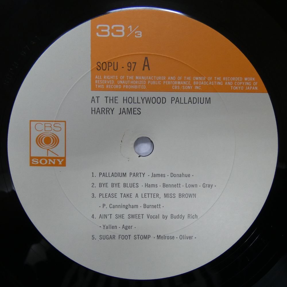 46070666;【かぶせ帯付/シュリンク/MONO/美盤】Harry James / Dancing In Person With Harry James At The Hollywood Palladiumの画像3