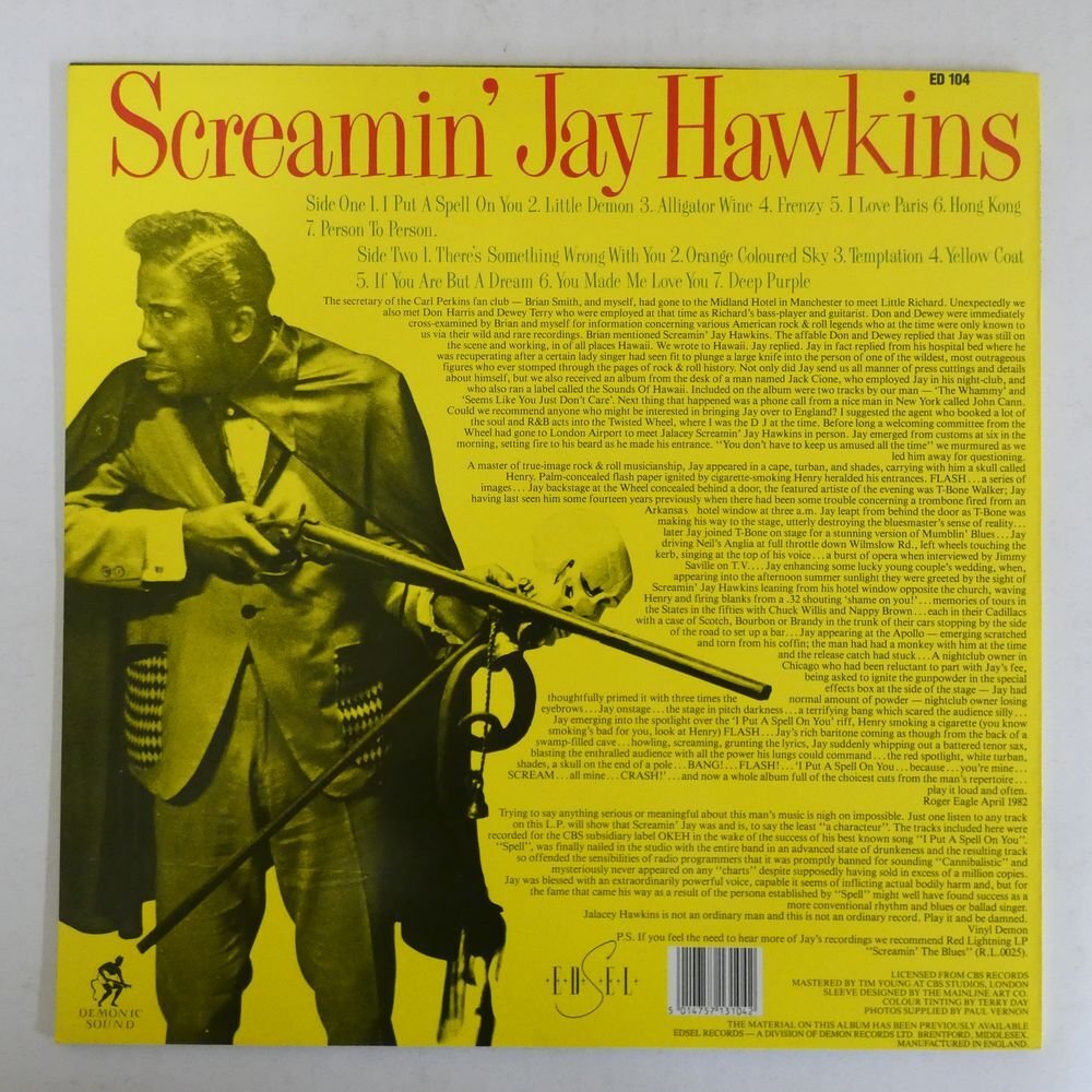46071286;【UK盤/MONO/美盤】Screamin' Jay Hawkins / Frenzyの画像2