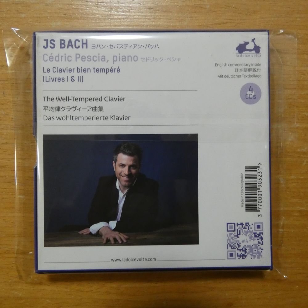 3770001903231;【4CD】セドリック・ペシャ / J.S.BACH/平均律クラヴィーア曲集(LDV38.1)の画像2