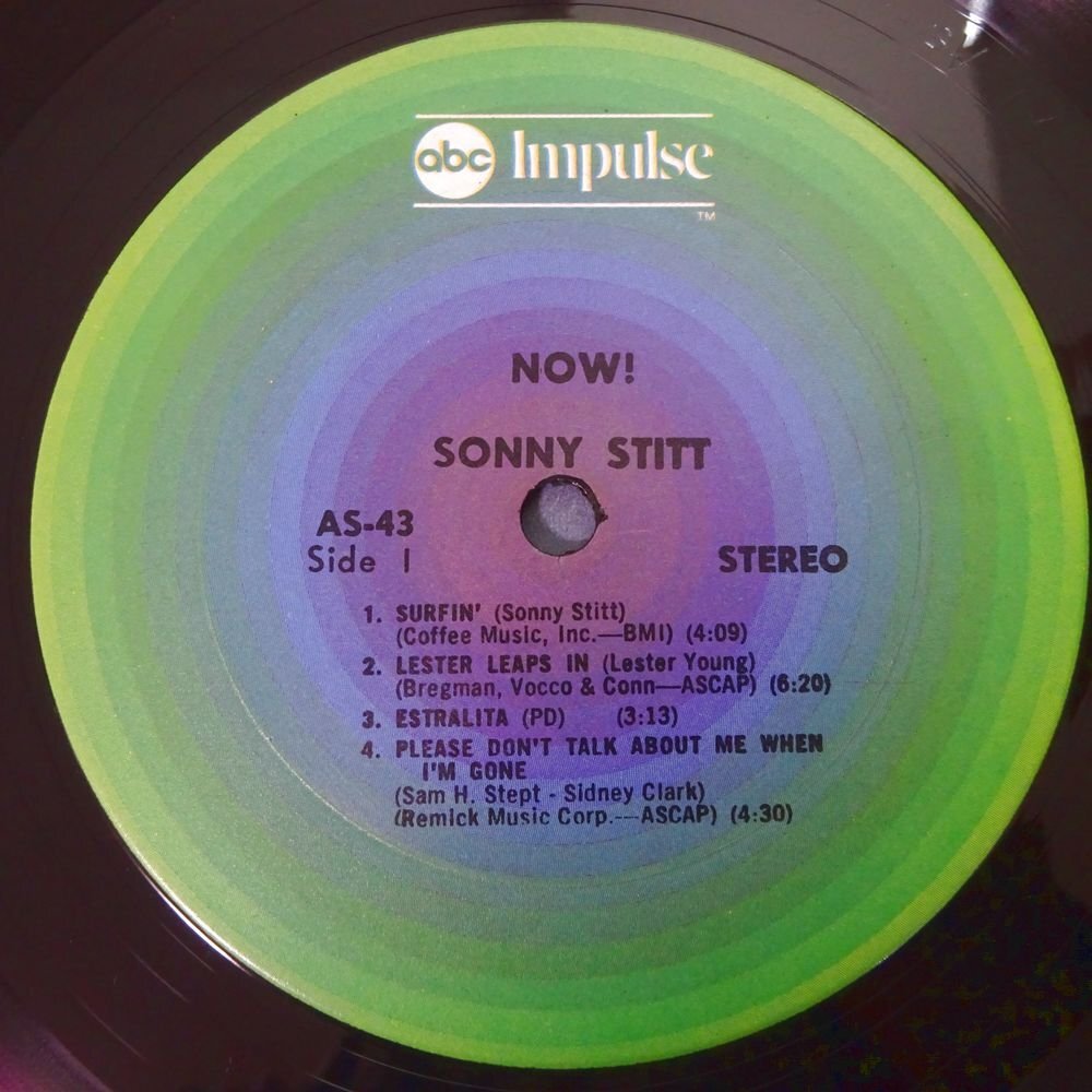 11185538;【US盤/ABC Impulse/見開き】Sonny Stitt / Now!の画像3