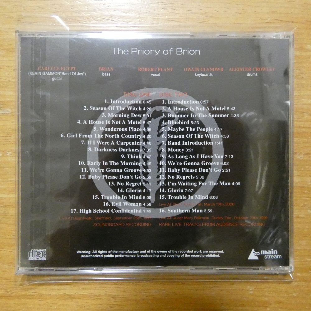 41096139;【2コレクターズCD】THE PRIORY OF BRION / WELCOME TO THE CLUB SHOWの画像2