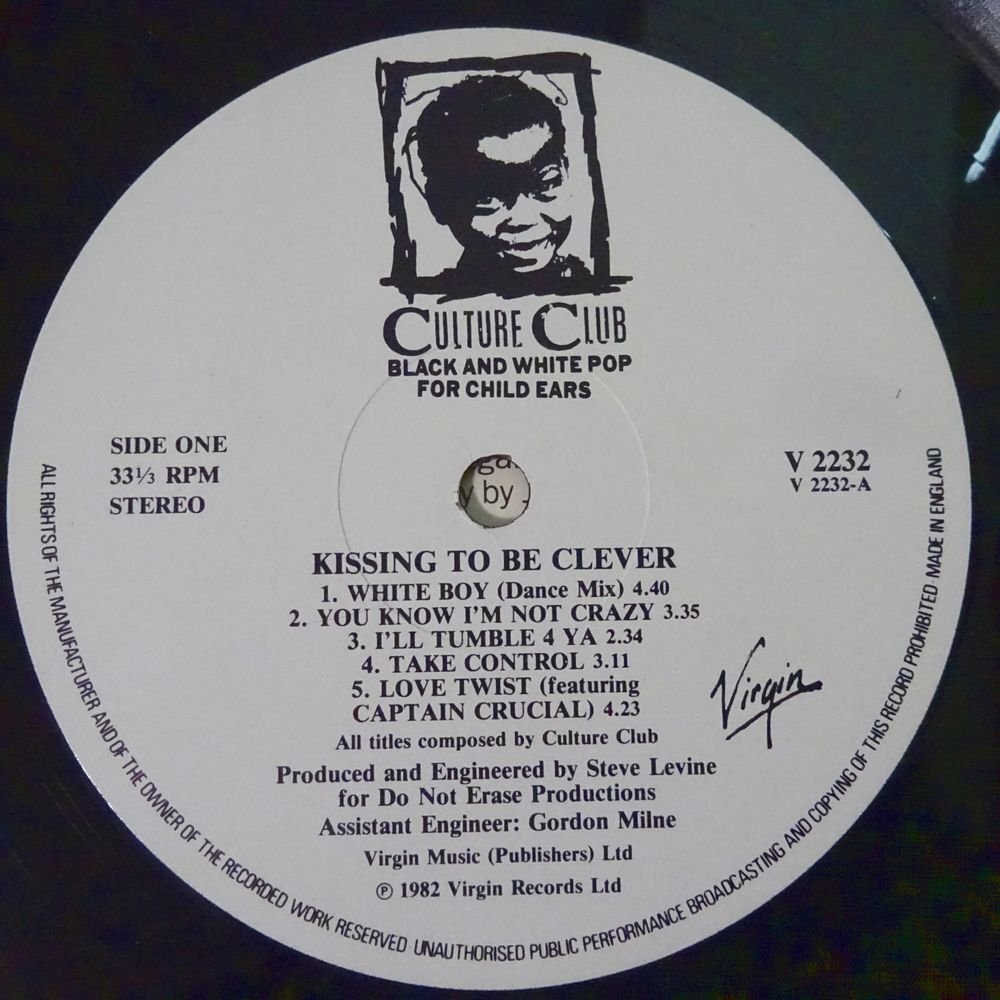 10024535;【UK盤/マト1U2U】Culture Club / Kissing To Be Clever_画像3