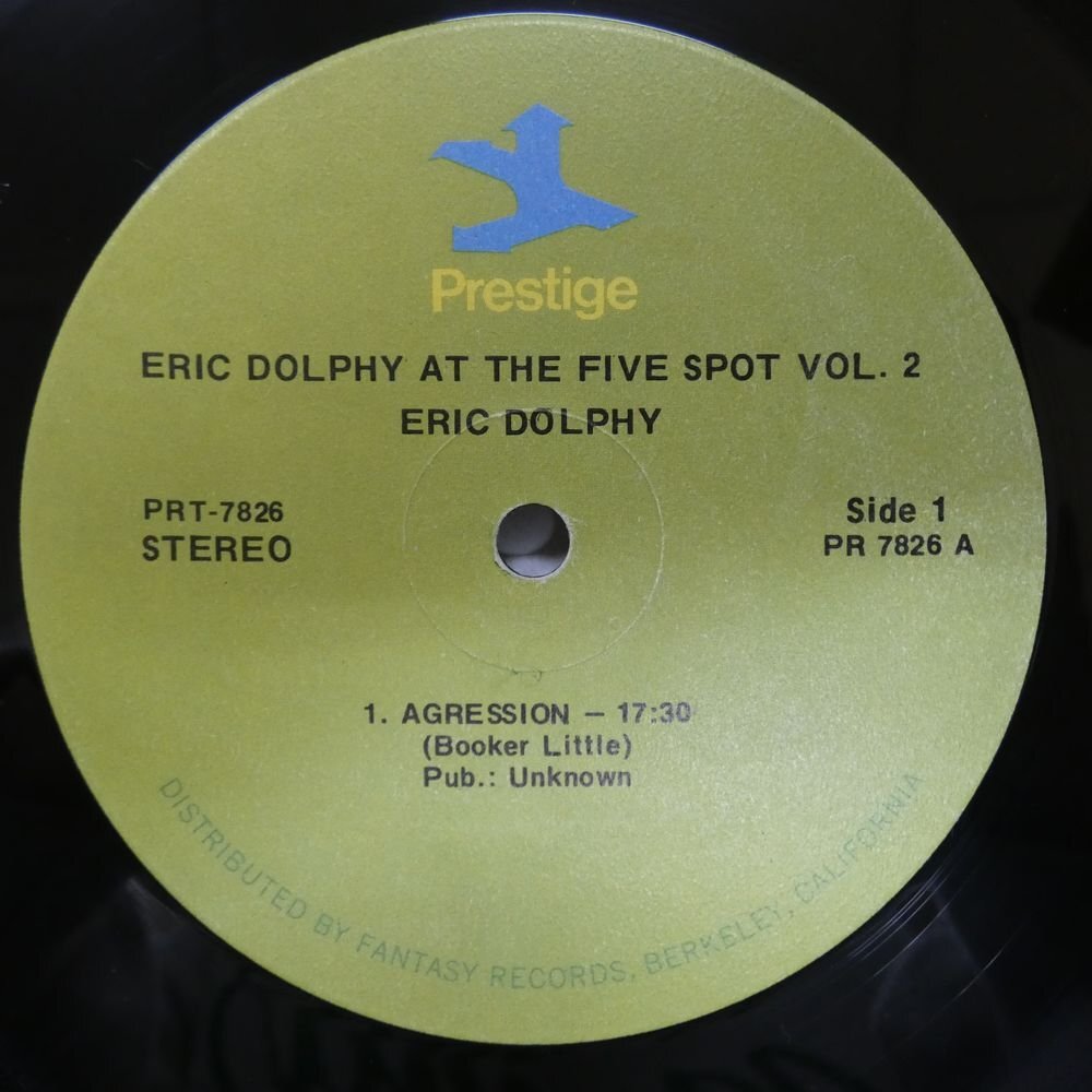 46071657;【US盤/Prestige/VAN GELDER刻印】Eric Dolphy / At The Five Spot Volume 2の画像3