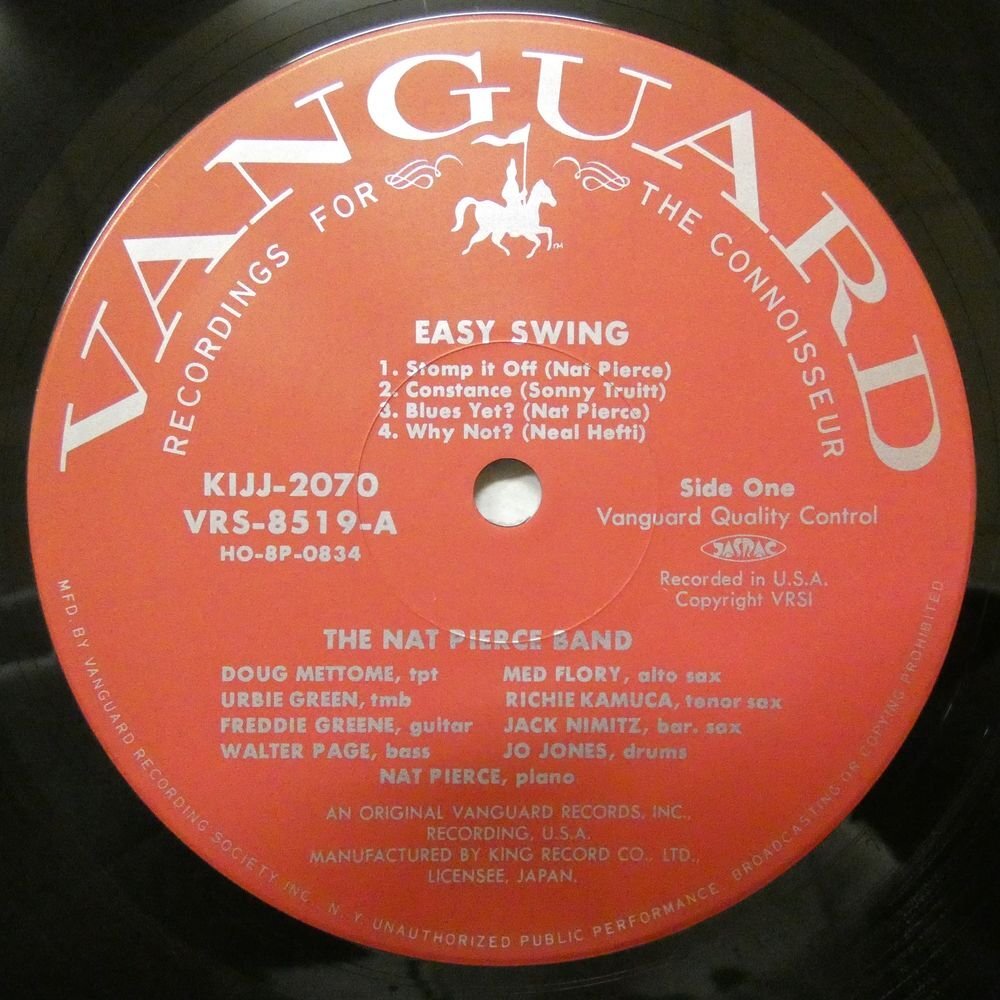 46071705;【帯付/VANGUARD/MONO/美盤】The Nat Pierce Band , The Mel Powell Band / Easy Swingの画像3