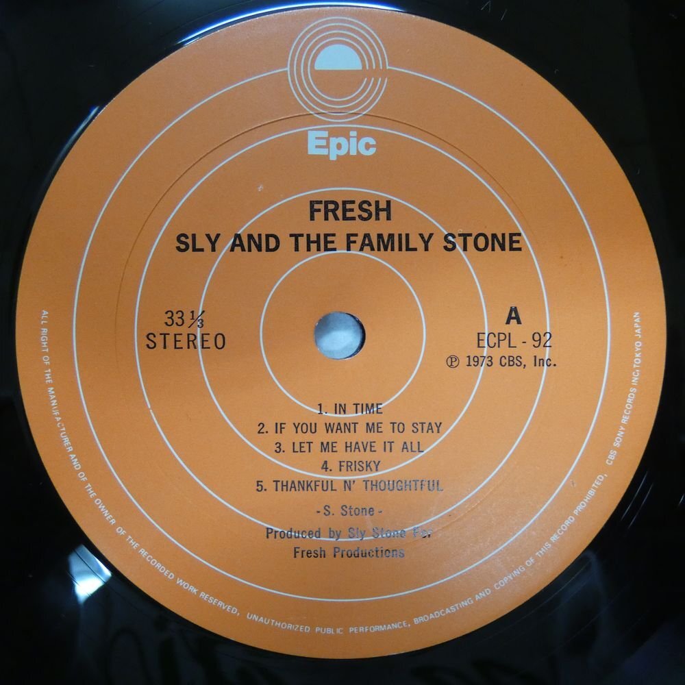 46071786;[ domestic record / see opening / beautiful record ]Sly and the Family Stone / Fresh wheel around 