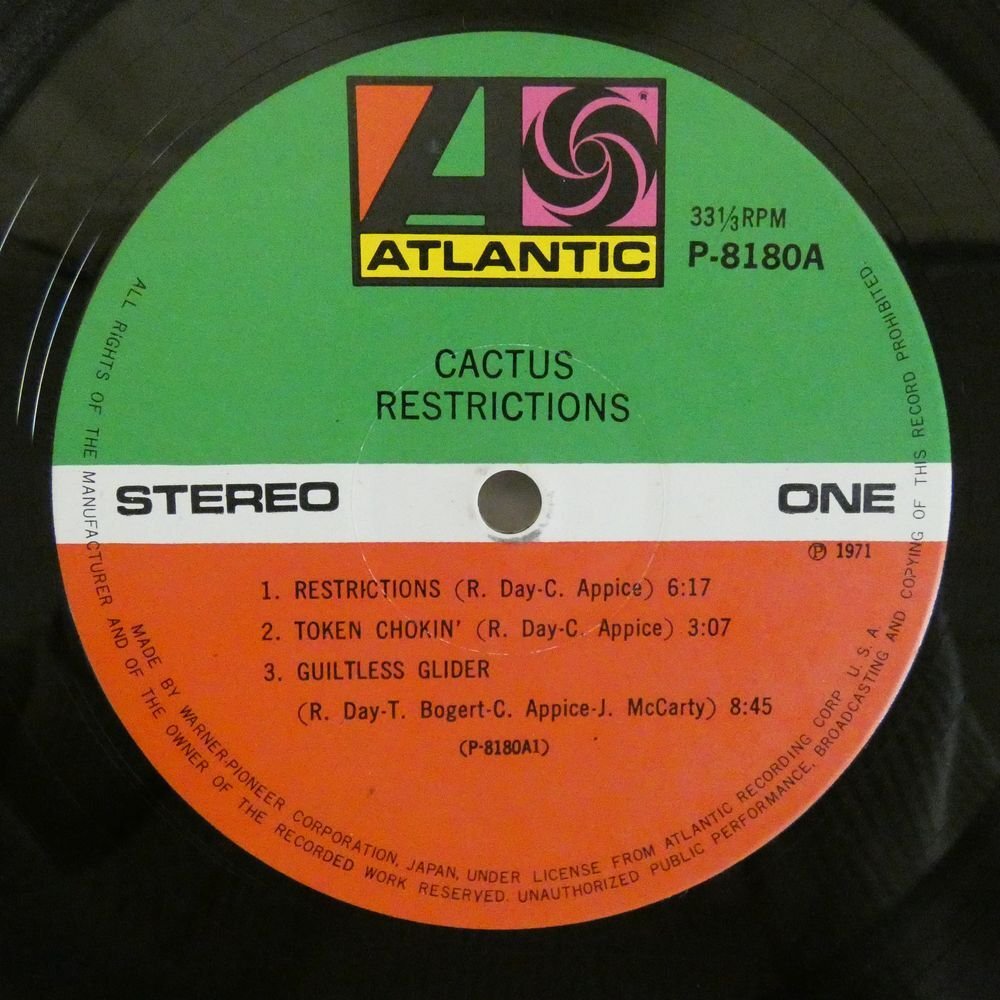 47055960;【国内盤】Cactus / Restrictions_画像3