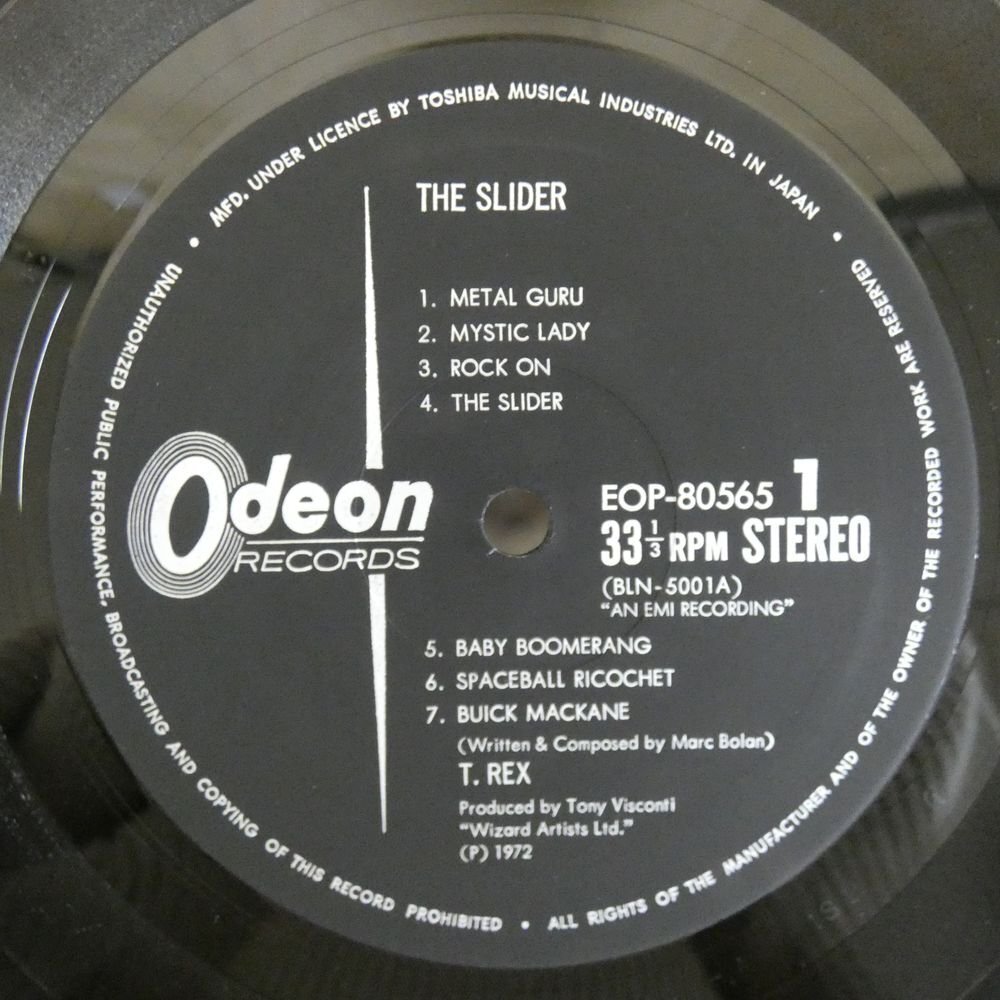 47055940;【国内盤/Odeon/見開き】T. Rex / The Sliderの画像3