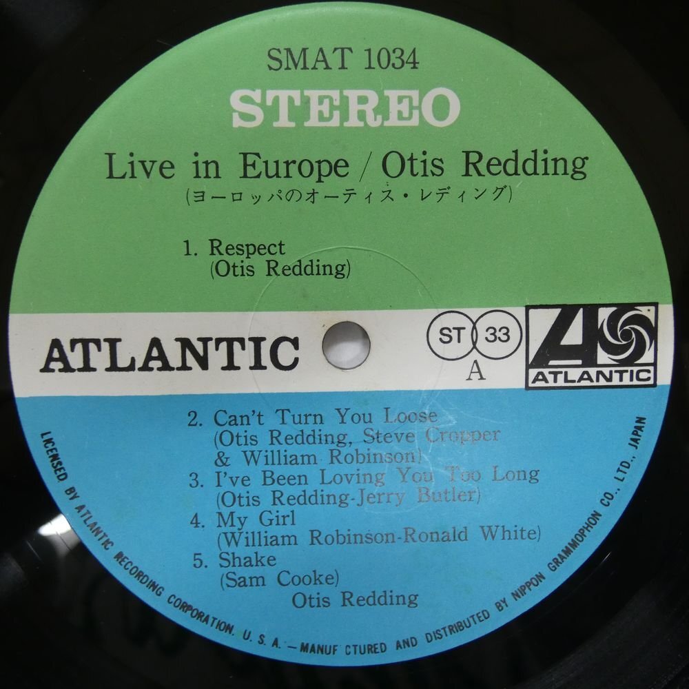 47056084;【国内盤/日本グラモフォン】Otis Redding / Otis Redding Live In Europe_画像3