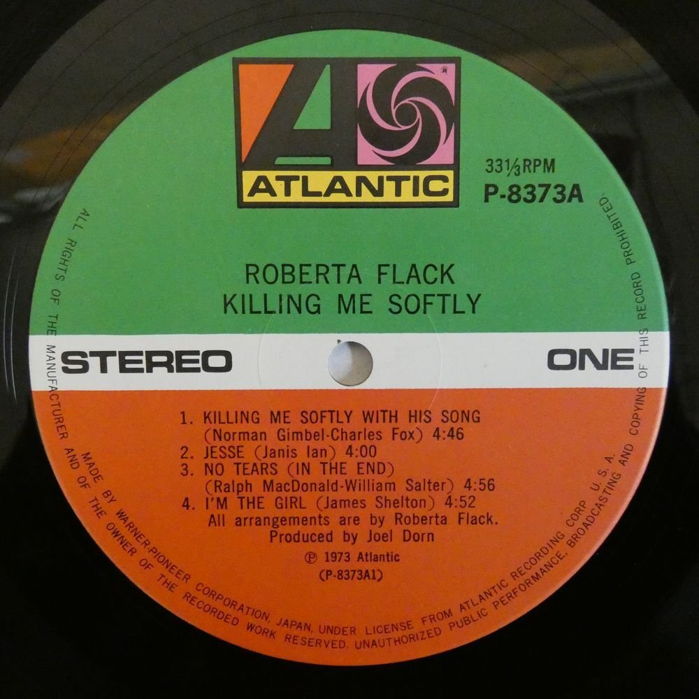 47056224;【国内盤】Roberta Flack / Killing Me Softly やさしく歌って_画像3