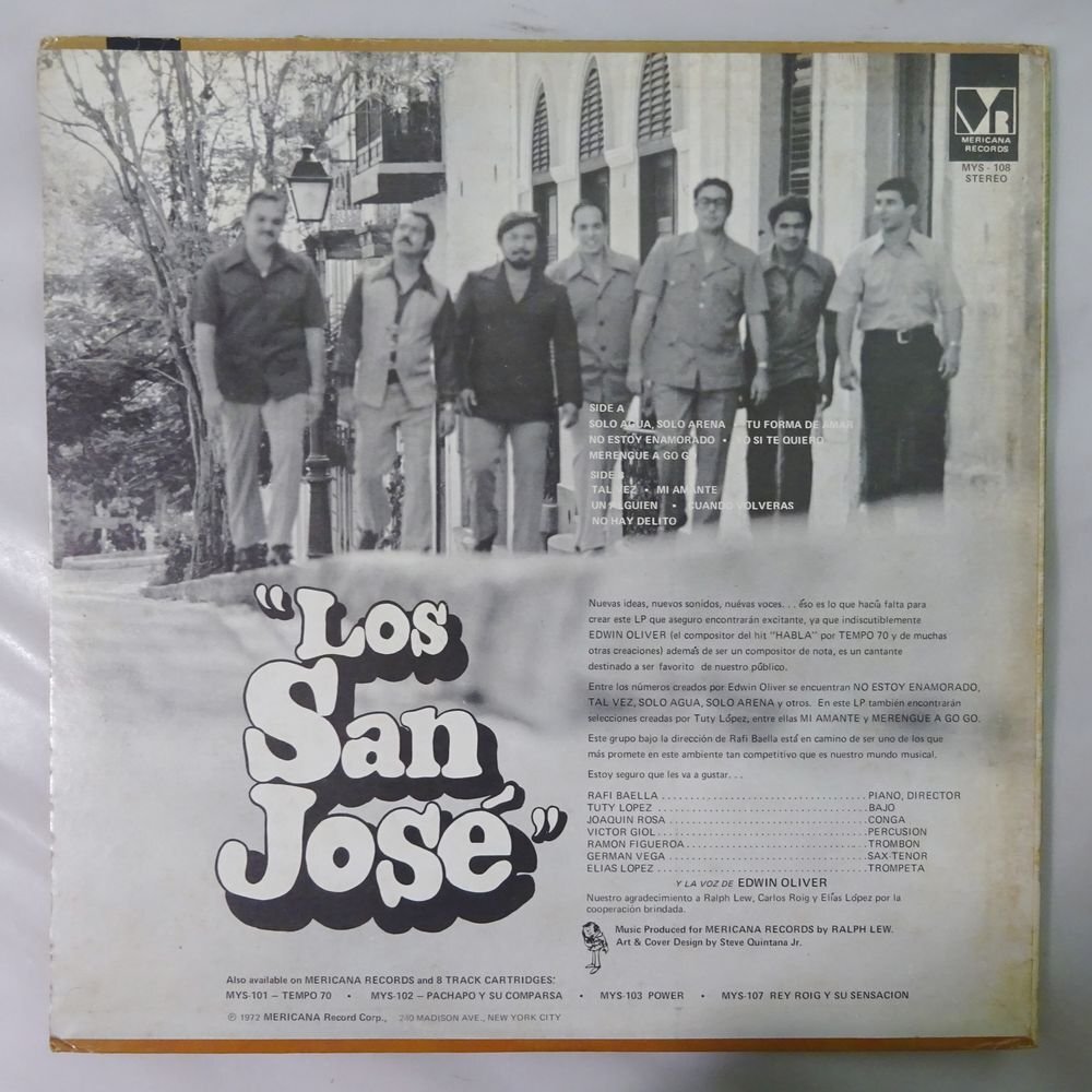 10024834;【US盤/LATIN】Los San Jose / Cuando Volverasの画像2