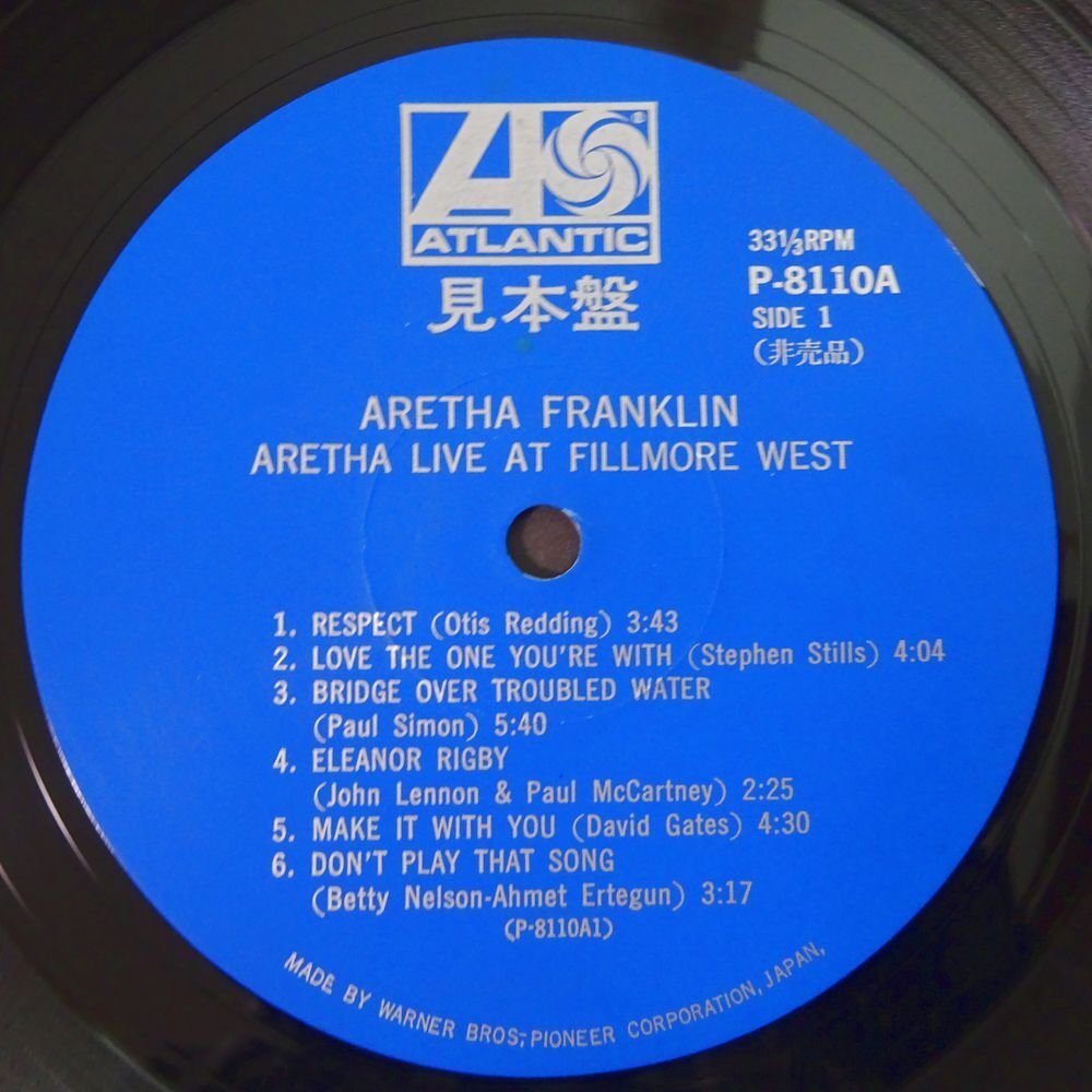 11185729;[JPN original / promo blue label / regular price 2000 jpy / see opening ]Aretha Franklin / Live At Fillmore West