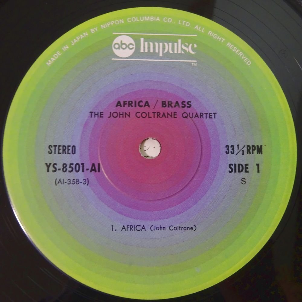 10024460;【美盤/国内盤/impulse】The John Coltrane Quartet / Africa/Brassの画像3