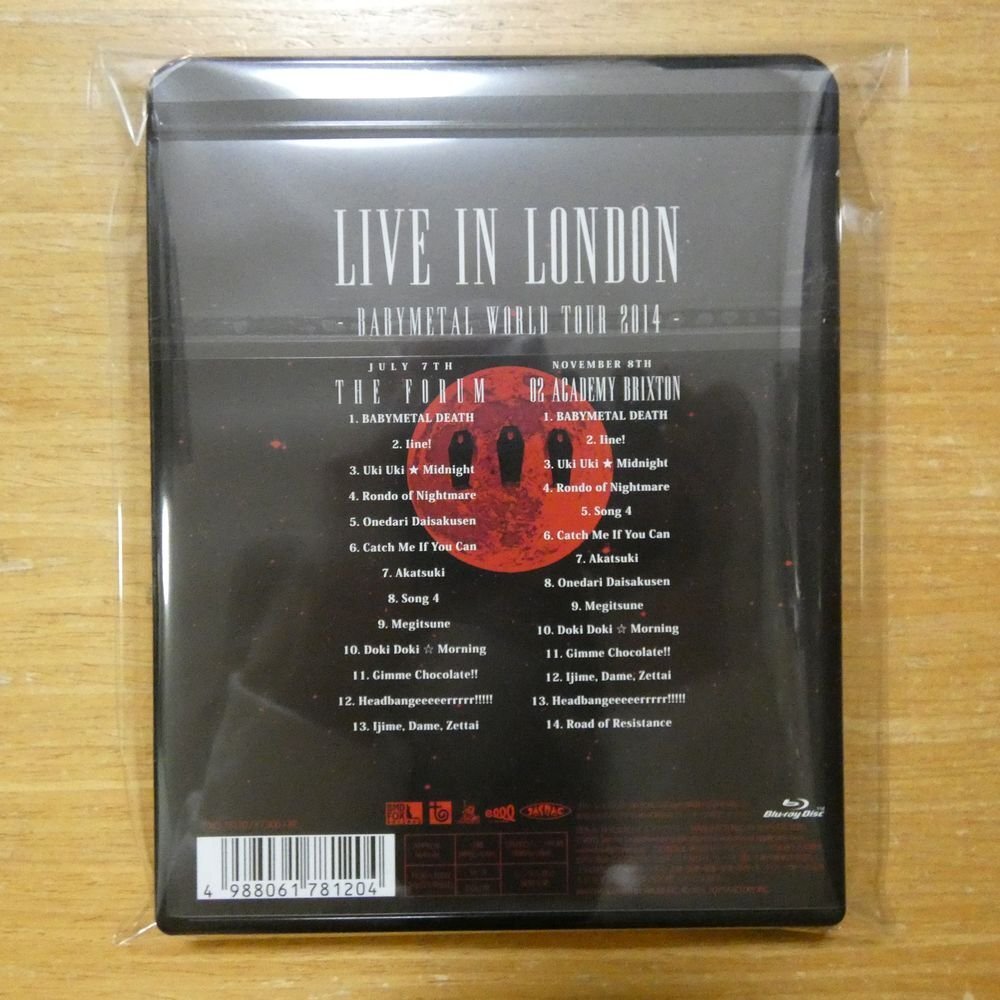 4988061781204;【Blu-ray】BABYMETAL / WORLD TOUR 2014 LIVE IN LONDON TFQX-78120の画像2