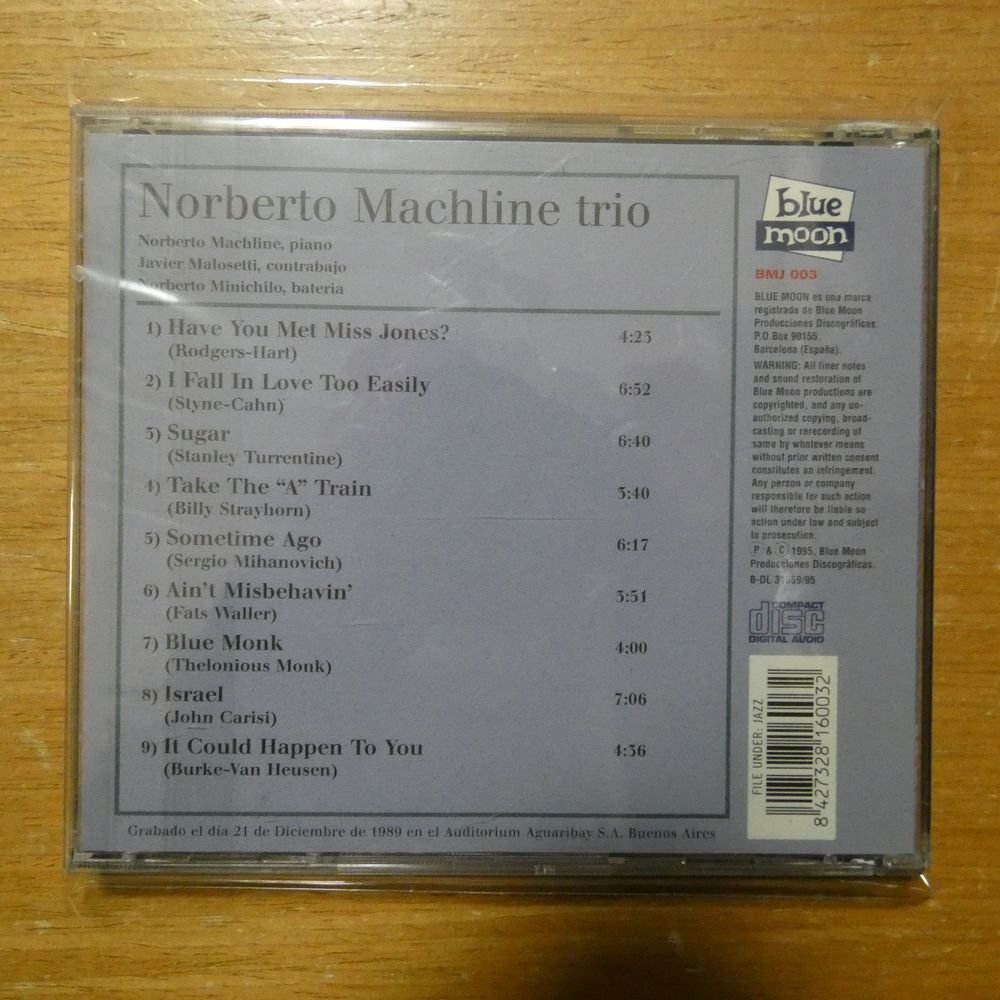 8427328160032;【CD】NORBERTO MACHLINE TRIO / S・T BMJ-003の画像2