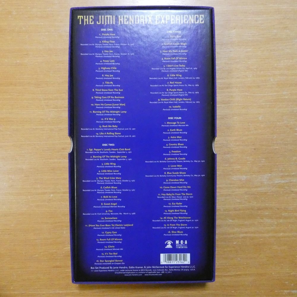 41096981;【4CDBOX/国内盤】JIMI HENDRIX / THE JIMI GENDRIX EXPERIENCE
