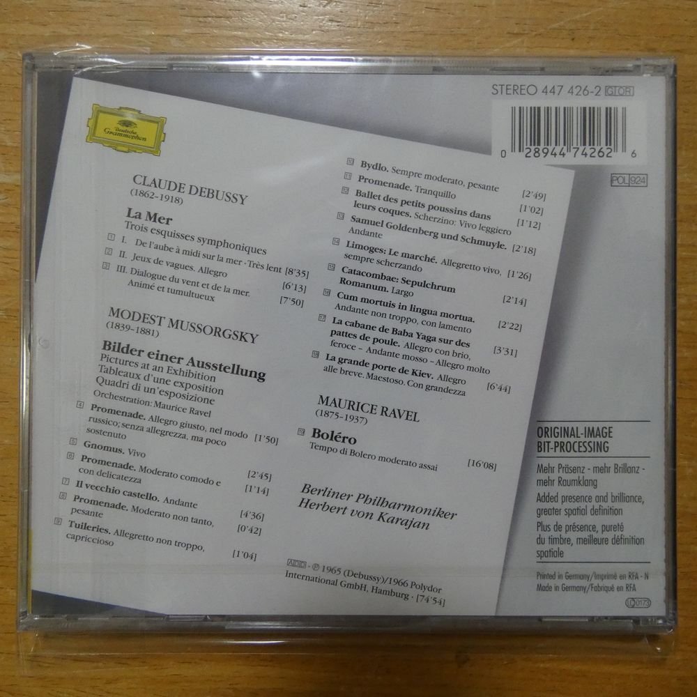 41097627;【未開封/CD】KARAJAN / MUSSORGSKY: BILDER EINER AUSSTELLUNG etc.(4474262)の画像2