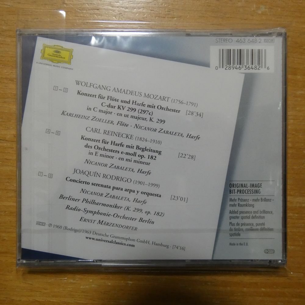 028946364826;【未開封/CD】ZABALETA / MOZART:FLUTE&HARP CONCERTO(4636482)の画像2