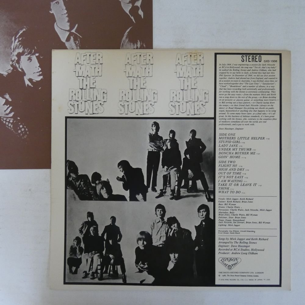 46071929;【国内盤】The Rolling Stones / Aftermathの画像2