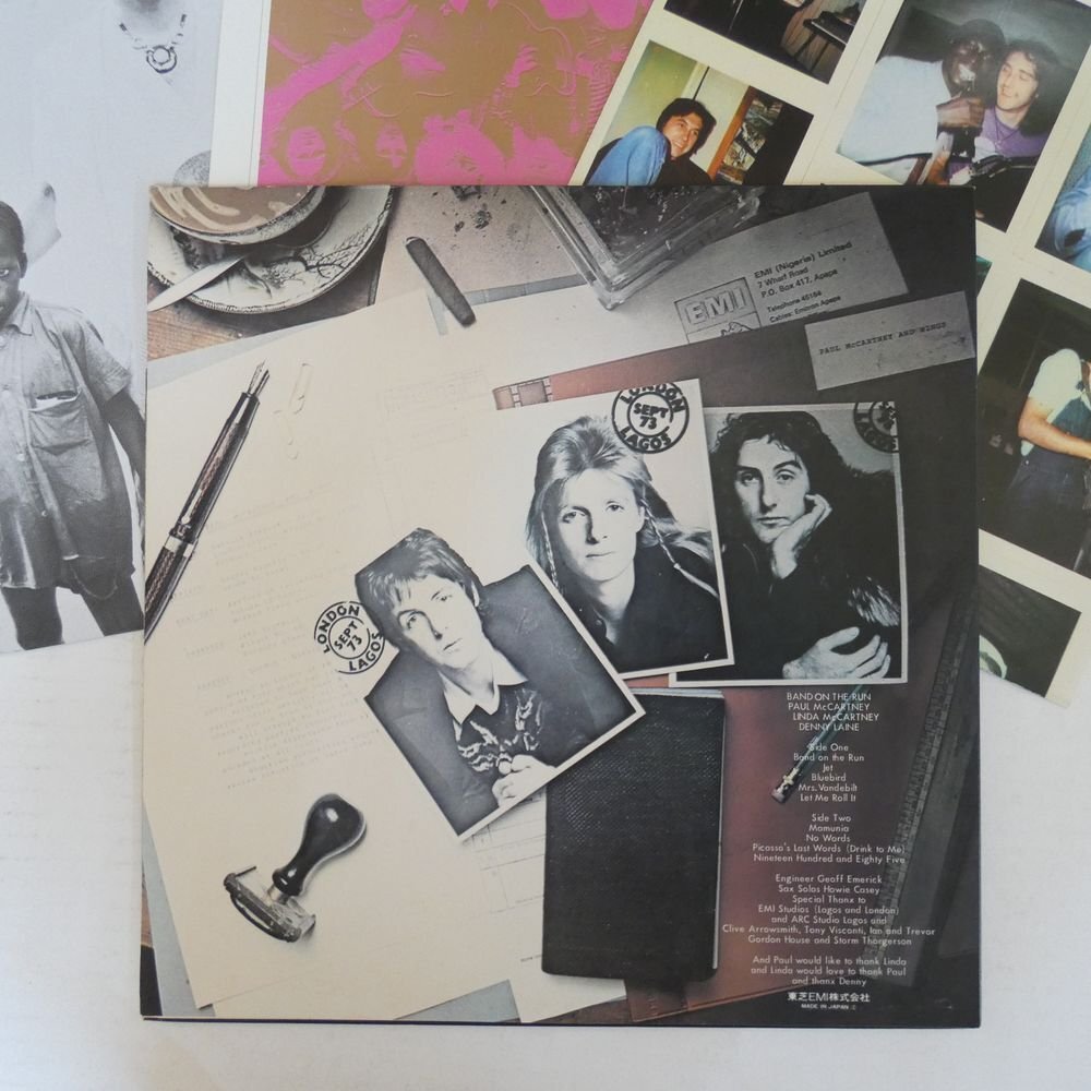 46072192;【国内盤/ポスター付/美盤】Paul McCartney & Wings / Band on the Run_画像2