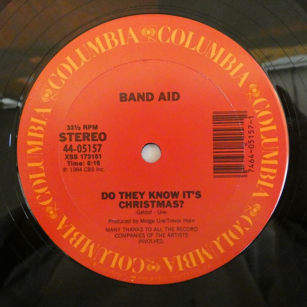 46072212;【US盤/12inch/美盤】Band Aid / Do They Know It's Christmas?の画像3