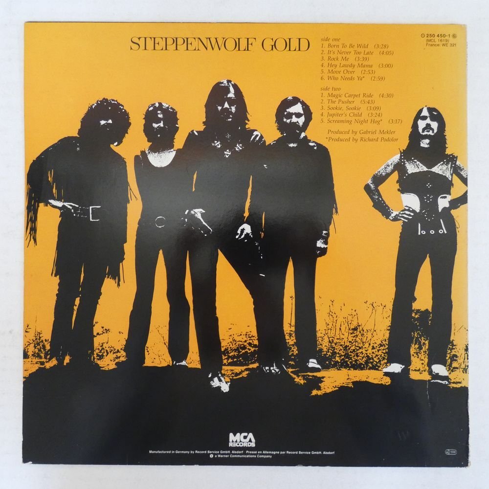 46072199;【Germany盤】Steppenwolf / Gold (Their Great Hits)の画像2