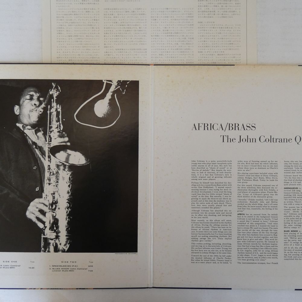 46072333;【国内盤/見開き/美盤】The John Coltrane Quartet / Africa / Brassの画像2